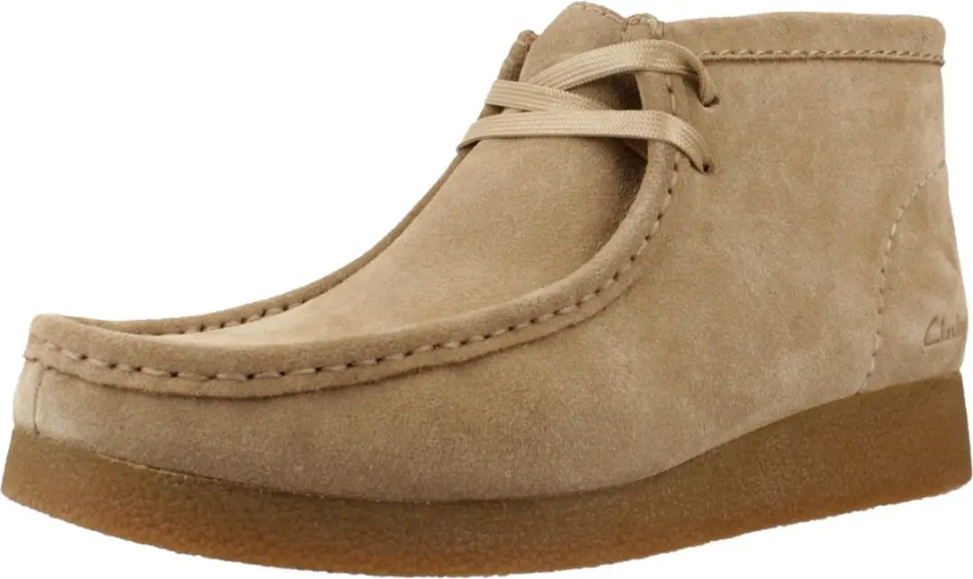 Clarks WallabeeEVOBt Dames Veterschoenen - Suede Bruin