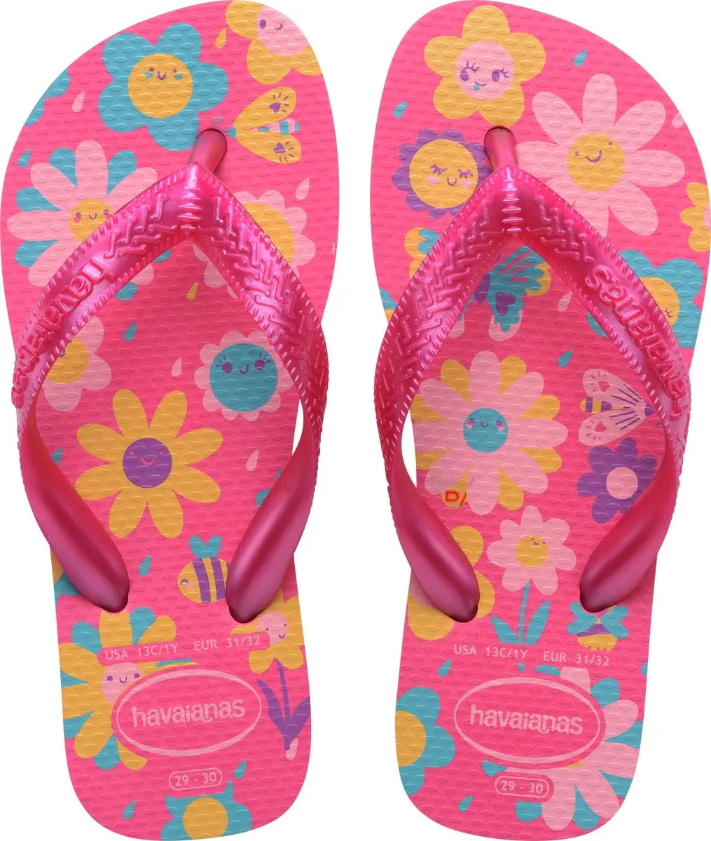 Havaianas HAV. KIDS FLORES Roze FLUX/Roze GUM Meisjes Slippers