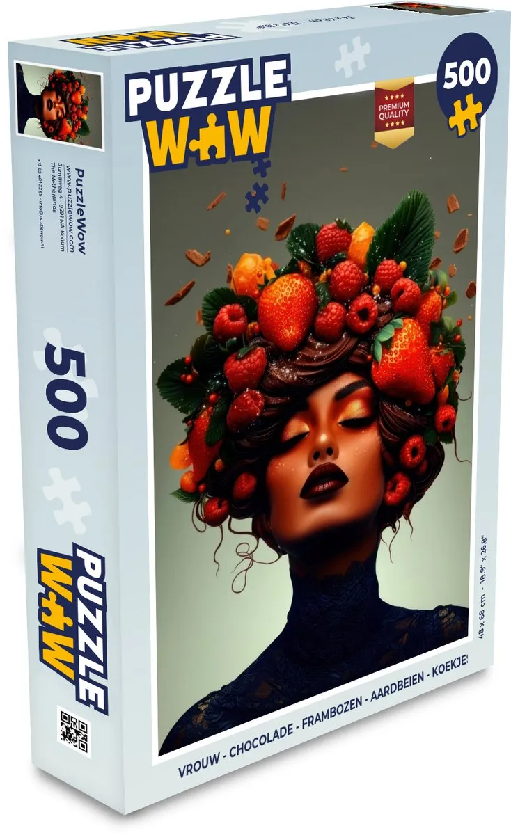 PuzzleWow Vrouw Puzzel 500 Stuks