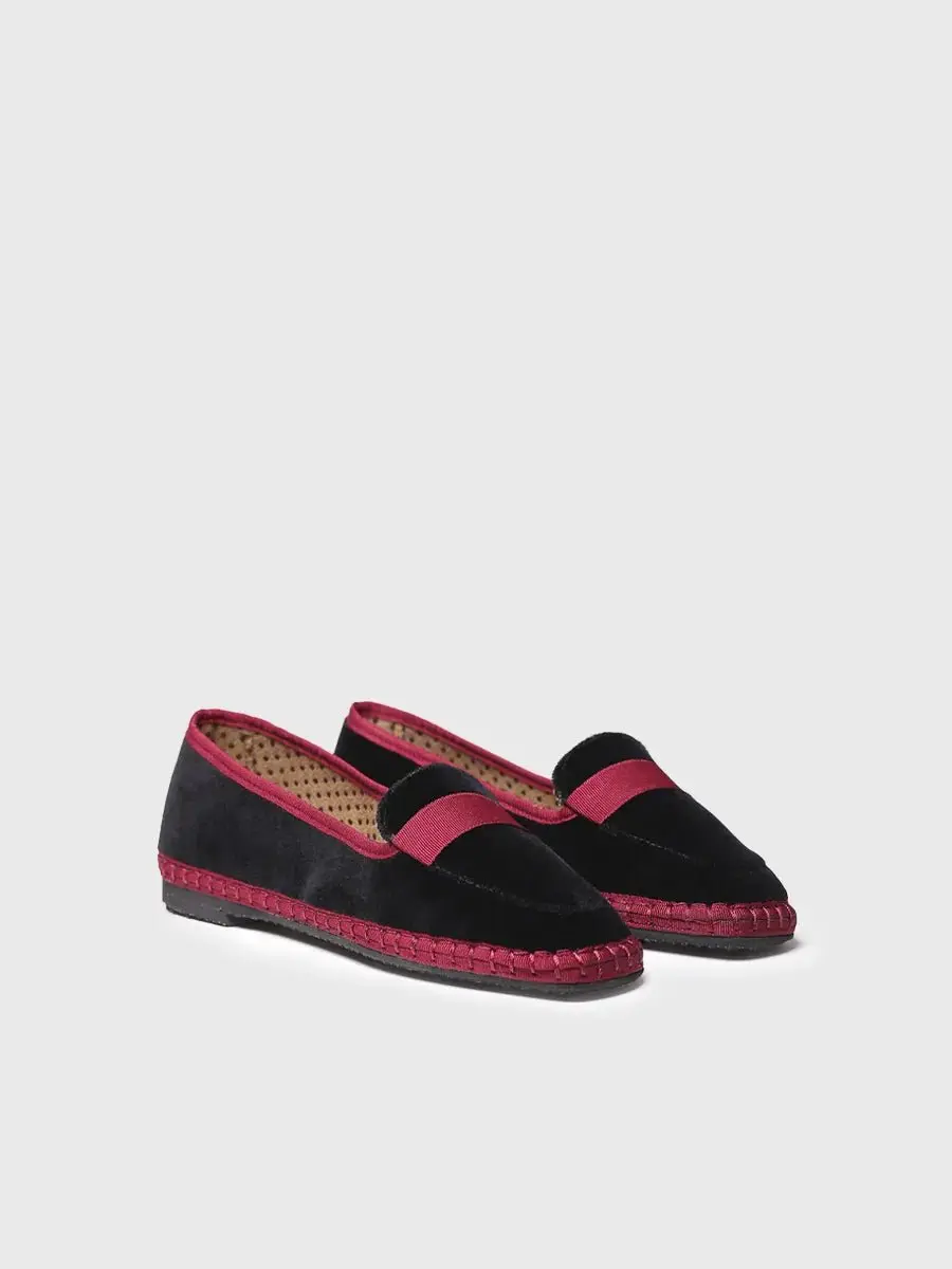 Fluwelen loafers voor dames