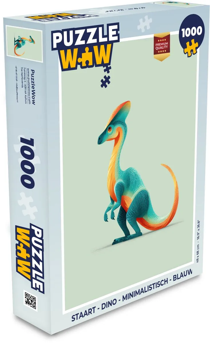 PuzzleWow Dino Legpuzzel 1000 Stuks
