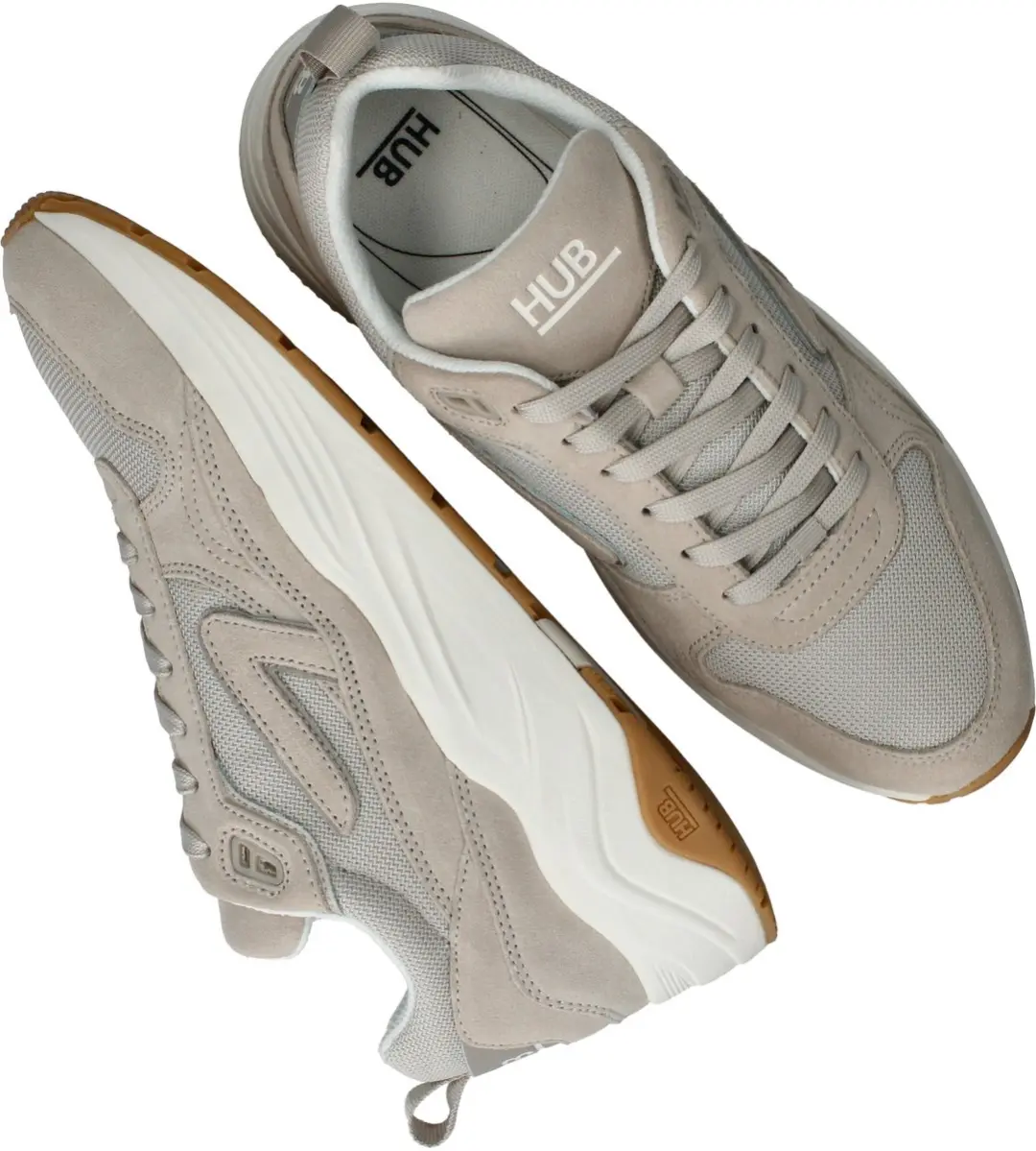 Hub Glide S43 Sneakers Heren - 44 - Beige - afbeelding 4 van 6