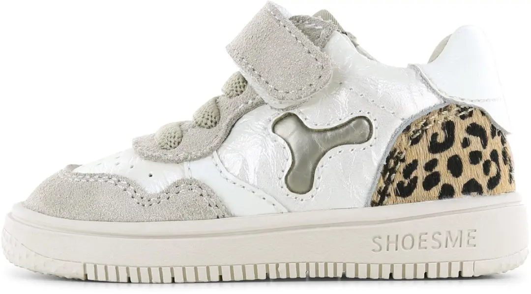 Shoesme Beige Sneakertje Met Panterprint