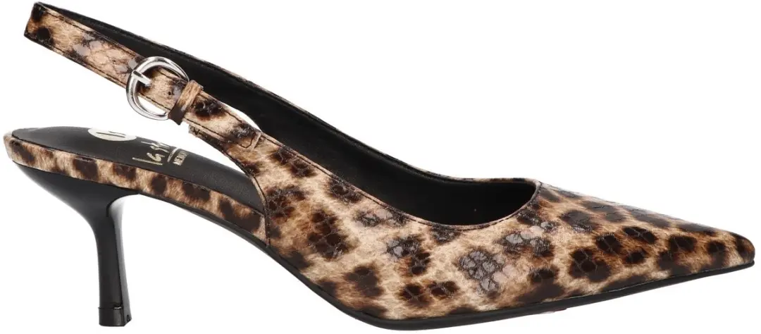 La Strada Slingback Leopard Synthetisch