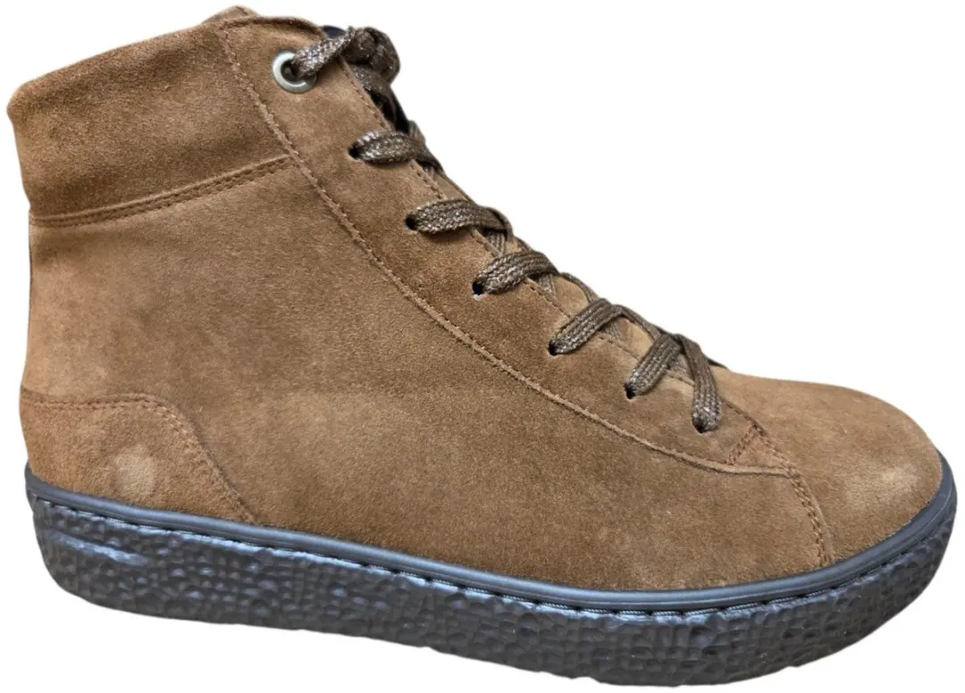 Hartjes 172.1404/30 53.00 H Veterschoenen Beige Suede Dames Breedtemaat H