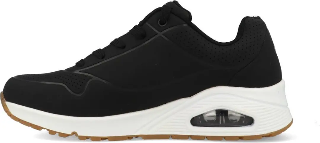 Skechers Uno Stand On Air Dames Sneakers - Zwart - afbeelding 2 van 6