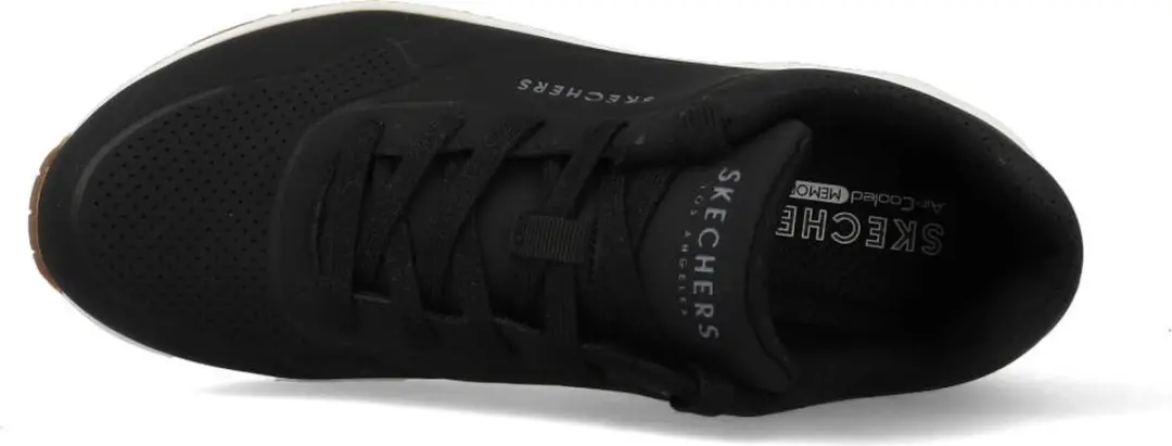Skechers Uno Stand On Air Dames Sneakers - Zwart - afbeelding 4 van 6