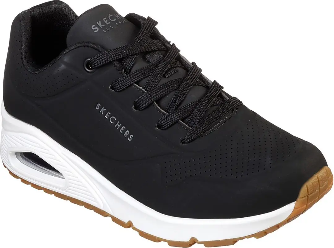 Skechers Uno Stand On Air Dames Sneakers - Zwart - afbeelding 3 van 6
