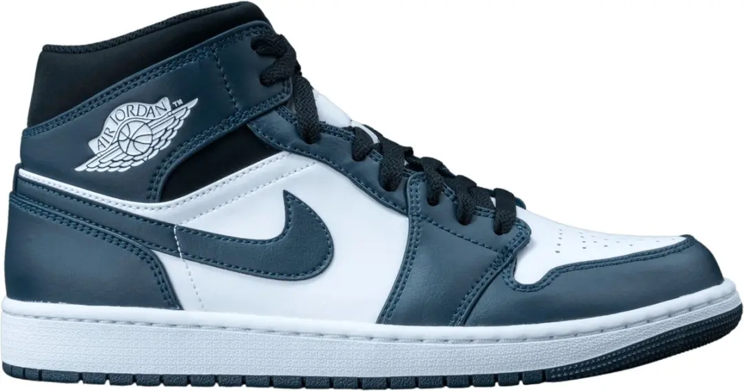 Nike Air Jordan 1 Mid Armory Navy White Black