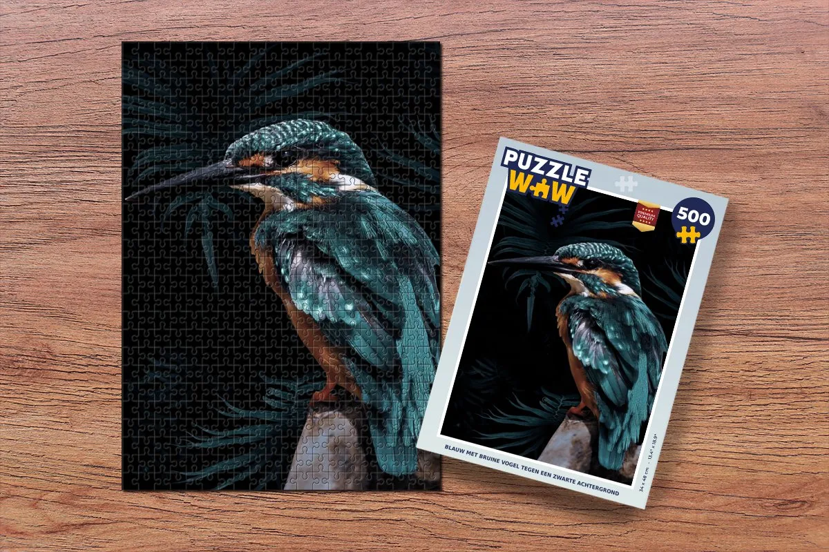 PuzzleWow IJsvogel Legpuzzel 500 Stuks - Multicolor