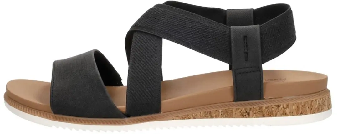 Skechers Bobs Desert Kiss Low Sandalen Plat - zwart - Maat 38 - afbeelding 2 van 6
