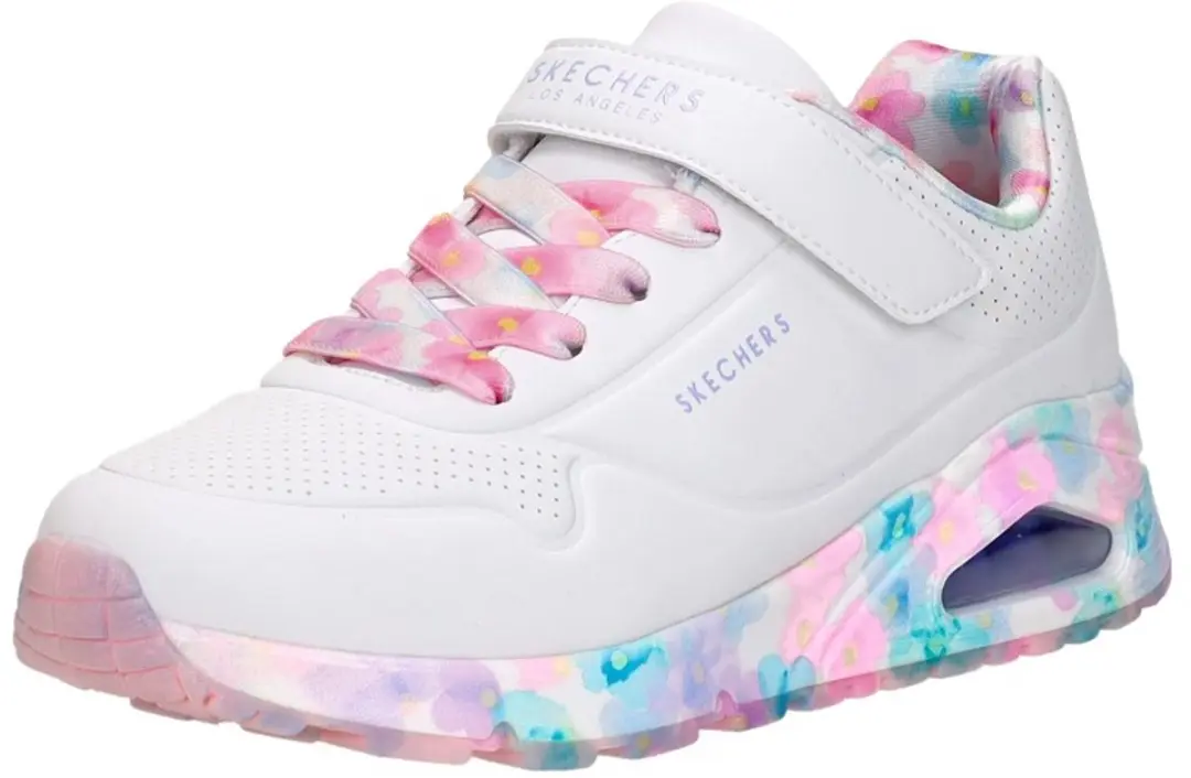 Skechers UNO GEN1 - FRESH BLOOMS Meisjes Sneakers - Wit - afbeelding 4 van 6