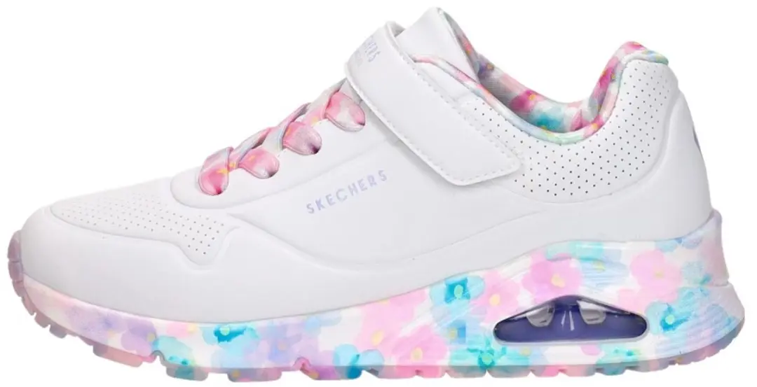 Skechers UNO GEN1 - FRESH BLOOMS Meisjes Sneakers - Wit - afbeelding 2 van 6