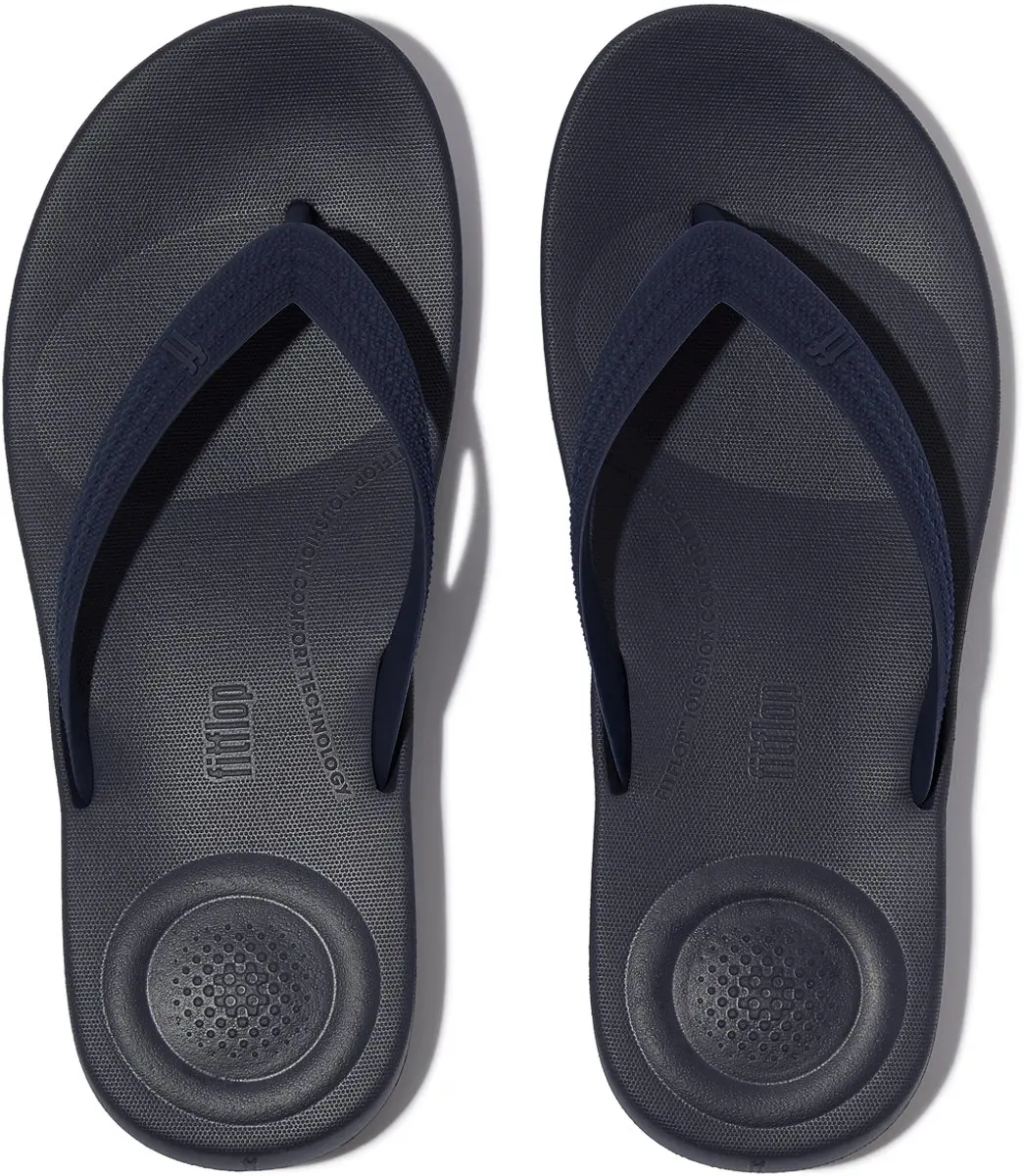 FitFlop Iqushion Mens Textured-Strap Flip-Flops Heren Slippers