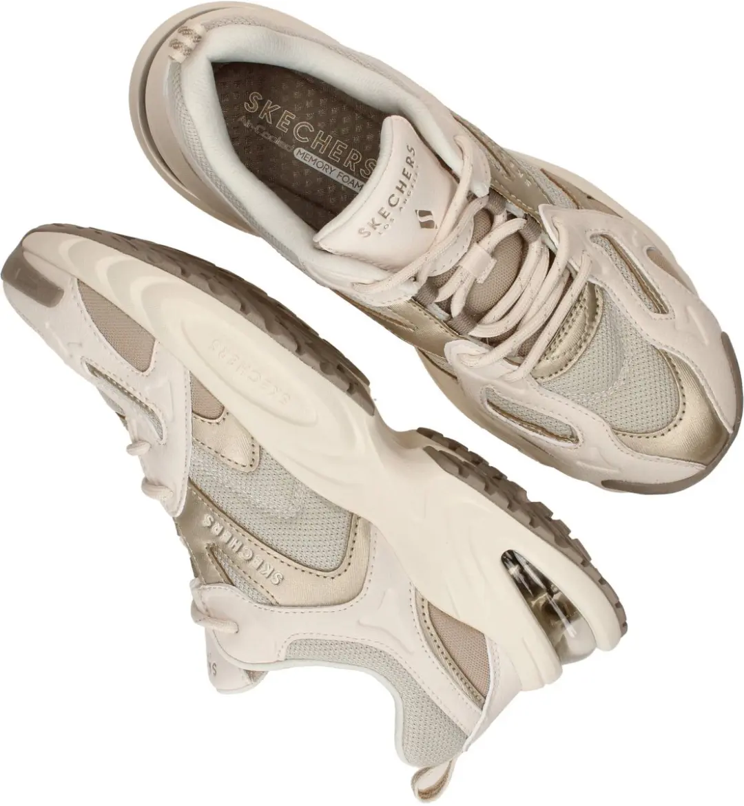 Skechers UNO RYZE SCALE ABOVE Dames Sneakers - Champagne - afbeelding 5 van 6