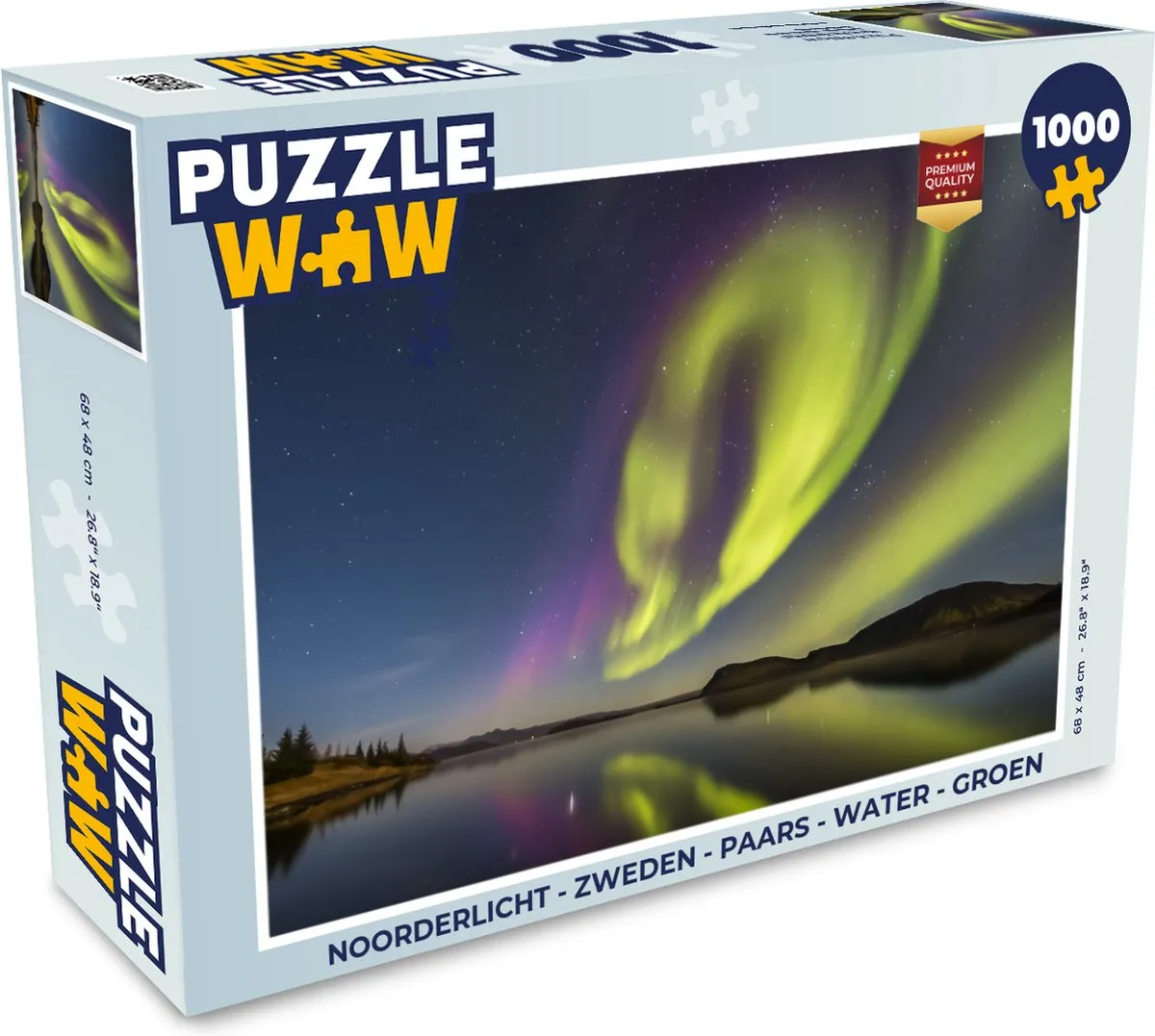 PuzzleWow Noorderlicht Legpuzzel 1000 Stuks - Multicolor