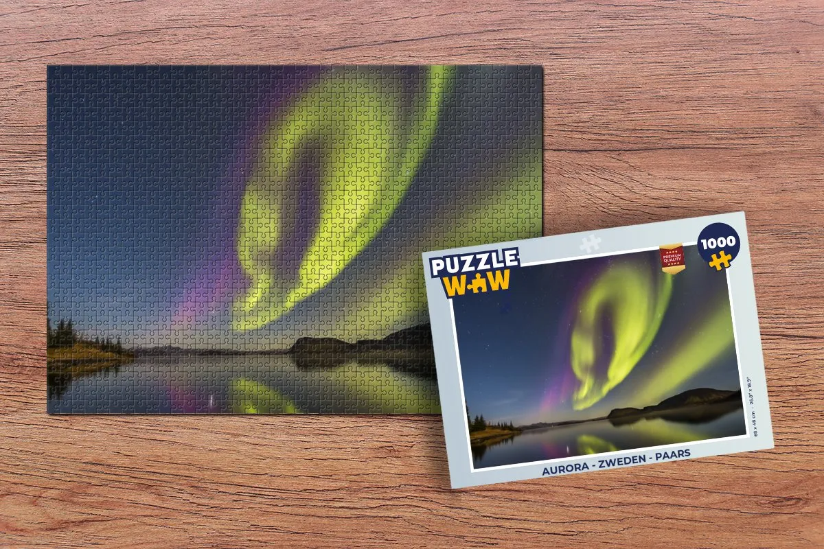 PuzzleWow Noorderlicht Legpuzzel 1000 Stuks - Multicolor