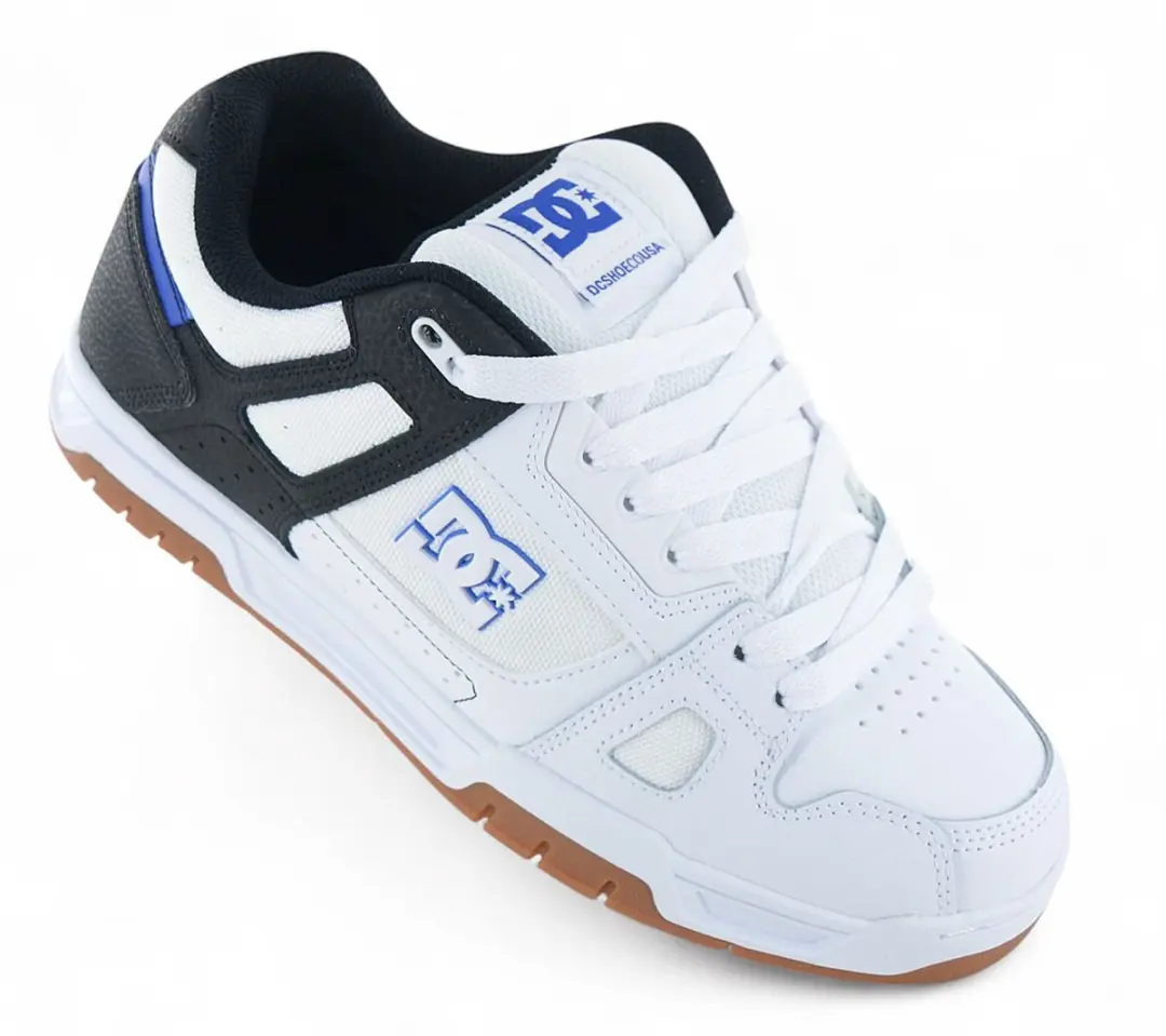 DC Shoes Stag DC01813-100 Heren Sneakers - Wit - afbeelding 4 van 6