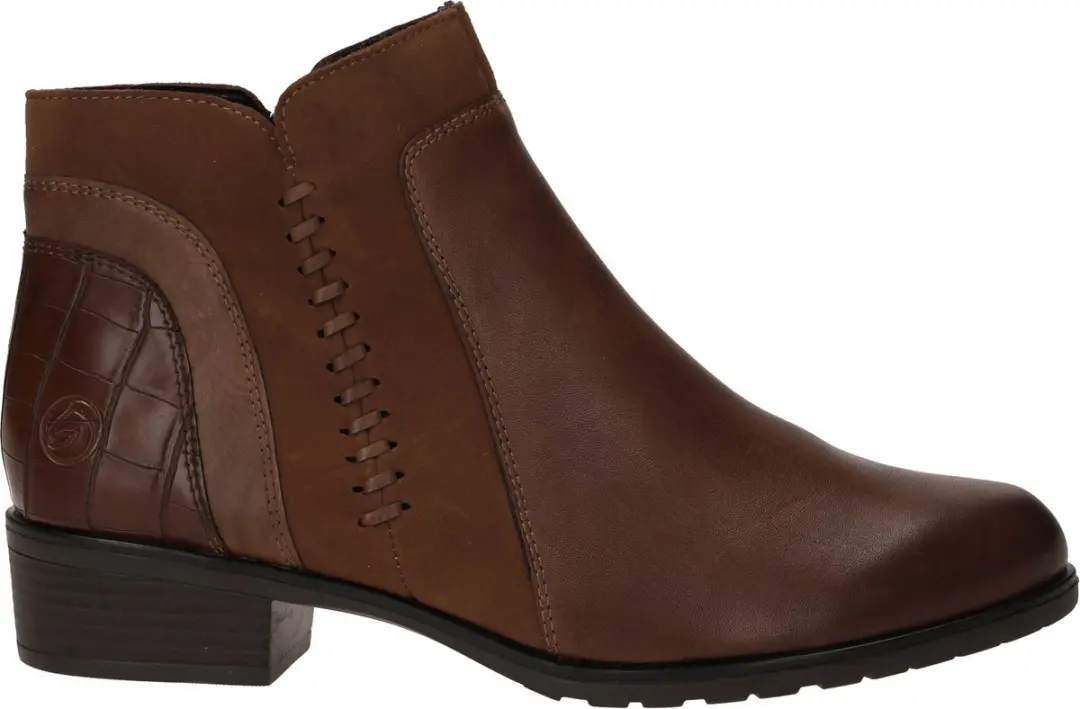 Remonte D6893-22 Enkellaarzen Bruin Leer en Suede Dames