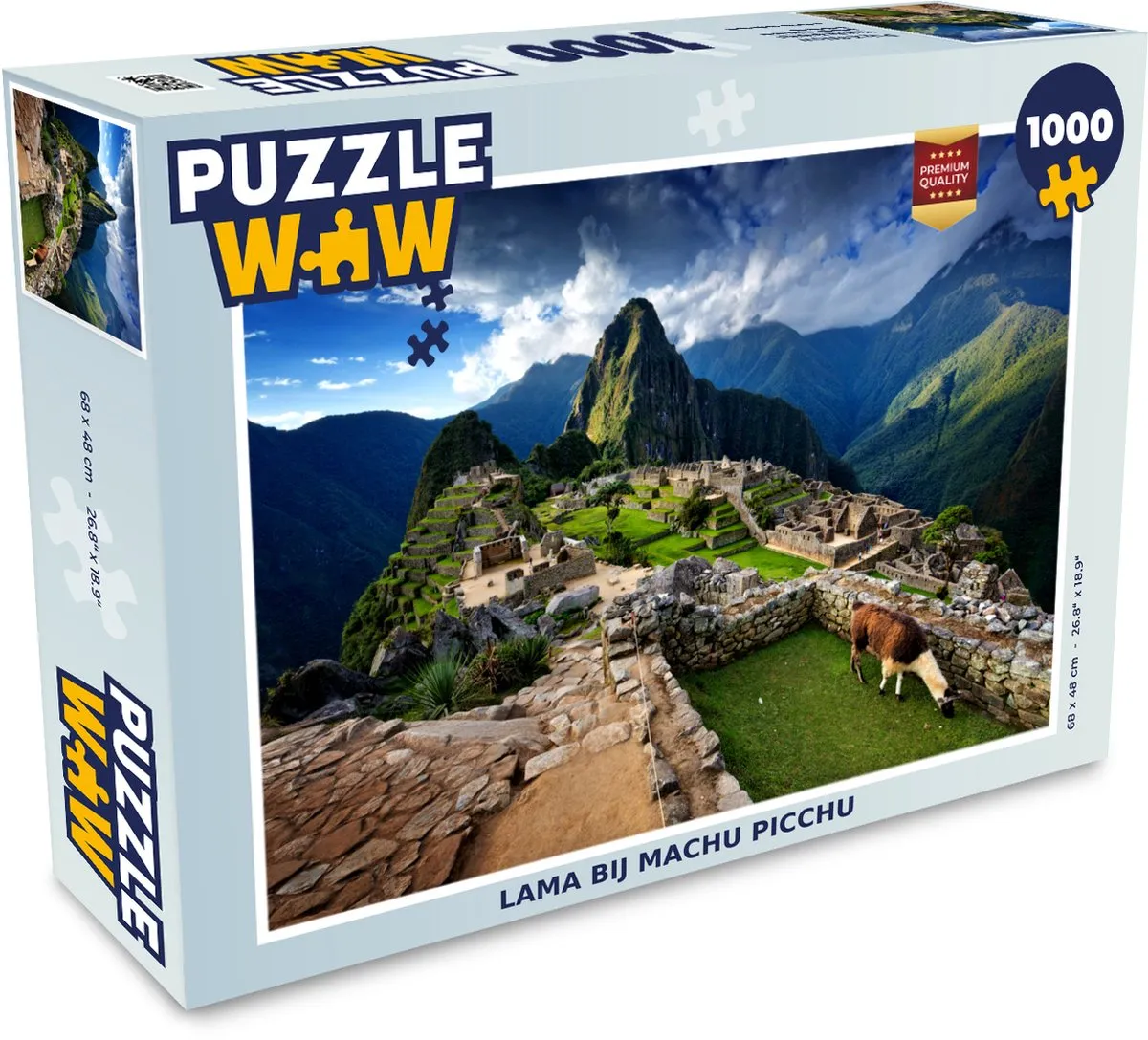 PuzzleWow Machu Picchu Legpuzzel 1000 Stuks