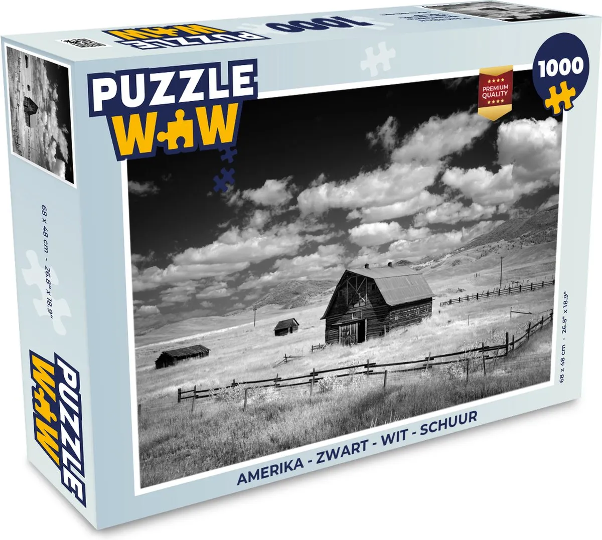 PuzzleWow Amerika Legpuzzel 1000 Stuks
