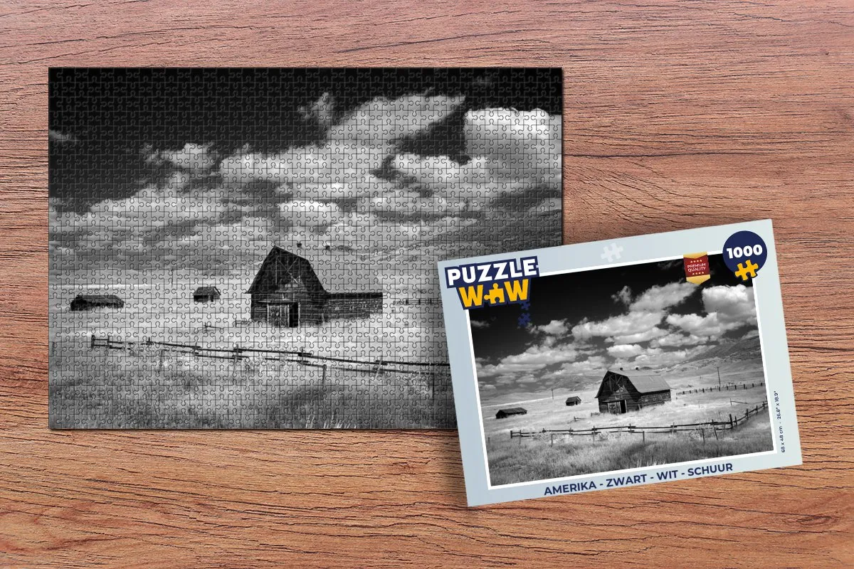 PuzzleWow Amerika Legpuzzel 1000 Stuks - Multicolor