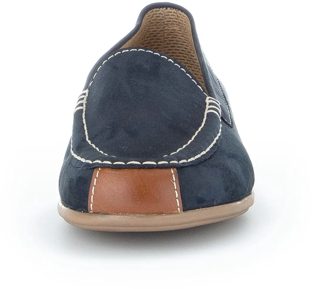 Gabor 84.260 Instapper - Blauw Cognac Leer Nubuck - afbeelding 5 van 6