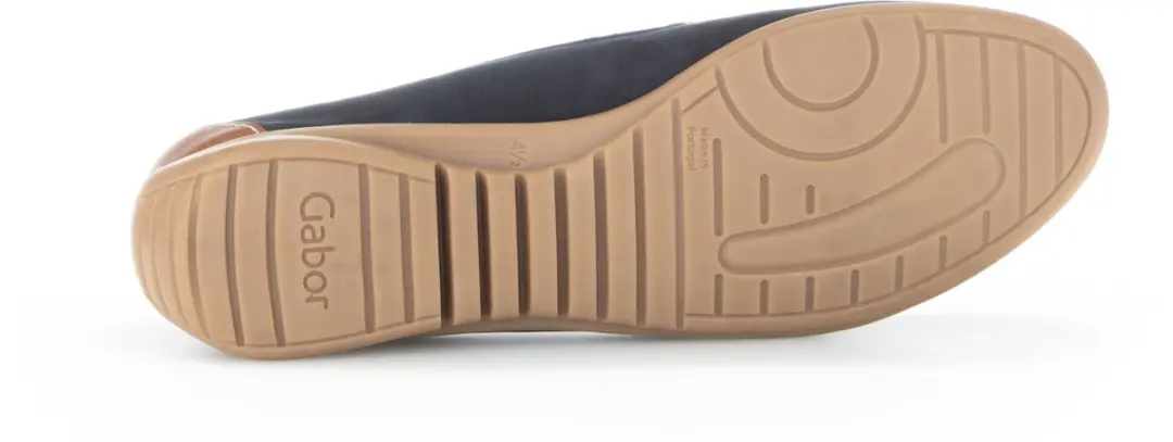Gabor 84.260 Instapper - Blauw Cognac Leer Nubuck - afbeelding 3 van 6