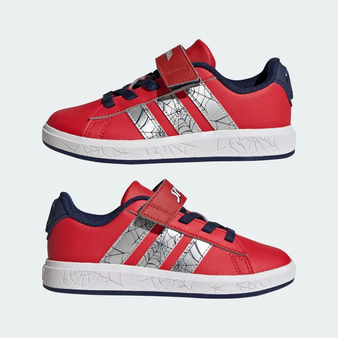 Adidas Marvel Spider-Man Grand Court Schoenen - Rood - afbeelding 4 van 6