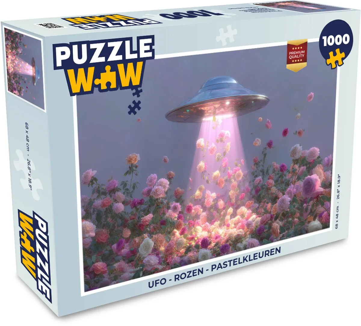 PuzzleWow Ufo Rozen Legpuzzel 1000 Stuks