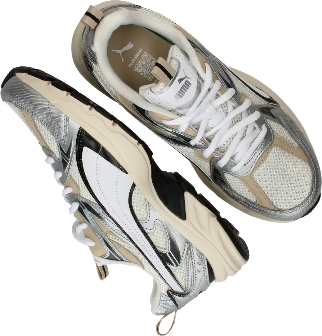 PUMA Milenio Tech Unisex Sneakers - Warm White-PUMA White-PUMA Silver - afbeelding 6 van 6