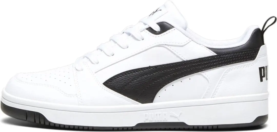 PUMA Rebound v6 Low Sneakers - 37.5 - Wit/Zwart - afbeelding 6 van 6