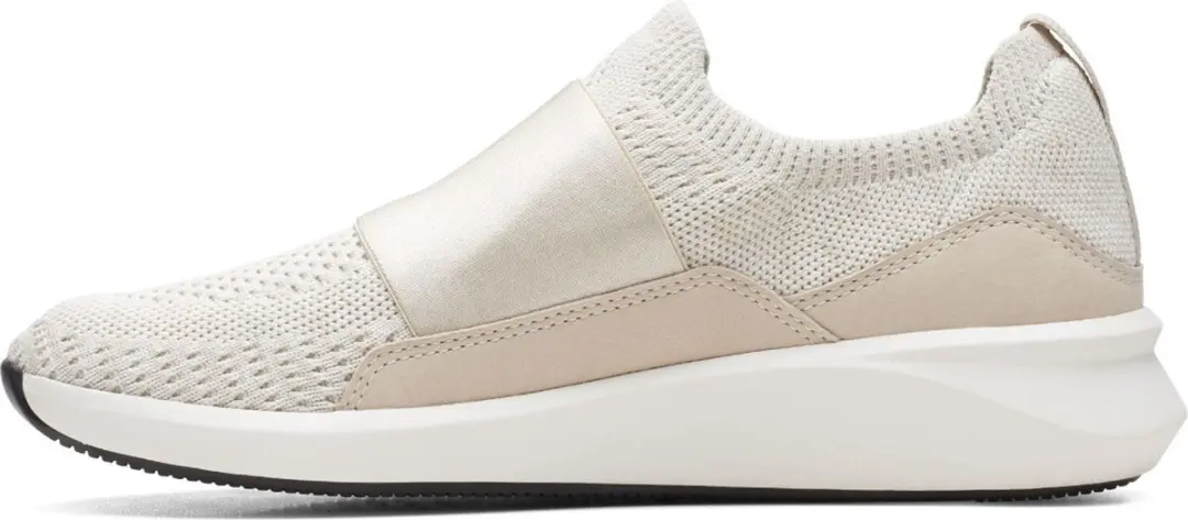 Clarks Un Rio Knit Sneaker - Beige - afbeelding 4 van 6