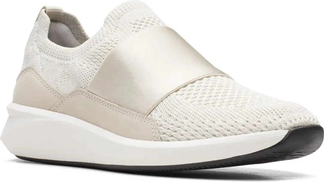 Clarks Un Rio Knit Sneaker - Beige - afbeelding 6 van 6