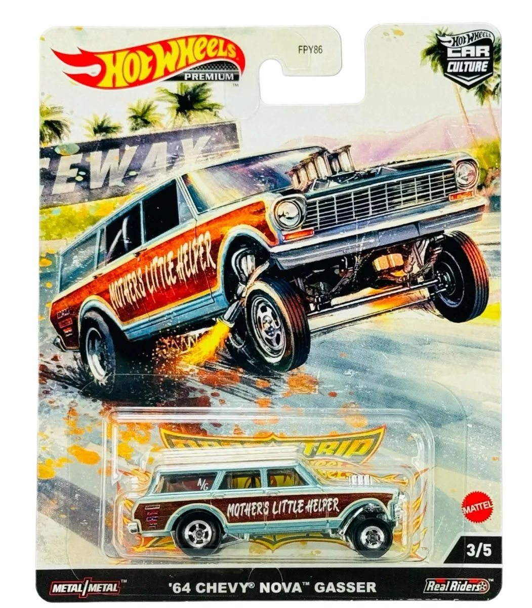 Hot Wheels '64 Chevy Nova Gasser 1:64 Metal Model