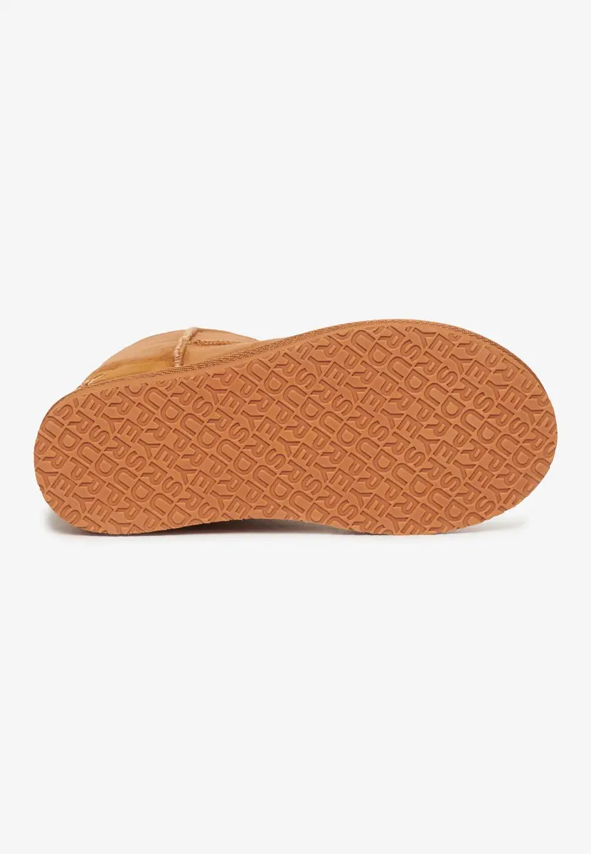 Superdry Suede Sherpa Enkellaarsjes WF210078A - Tan - afbeelding 4 van 6
