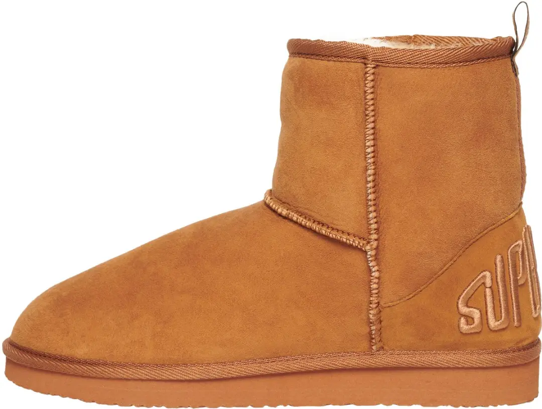Superdry Suede Sherpa Enkellaarsjes WF210078A - Tan - afbeelding 5 van 6