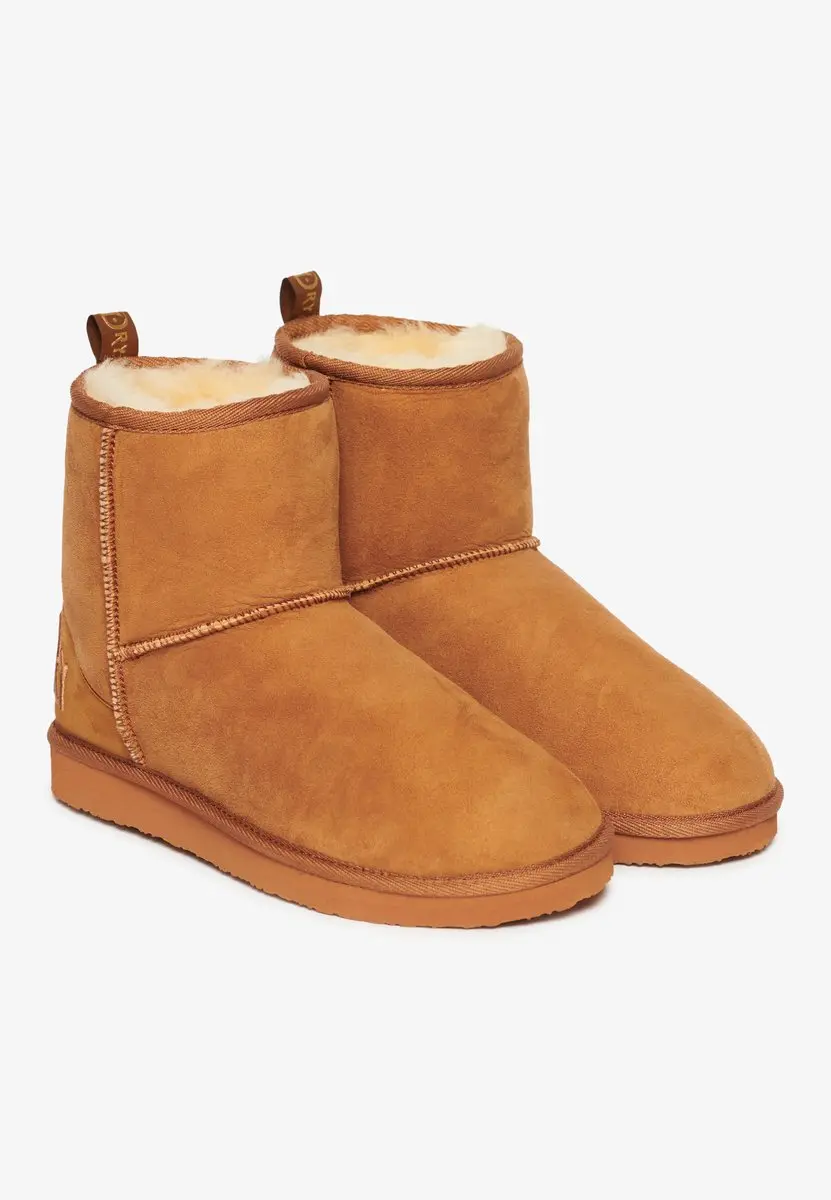 Superdry Suede Sherpa Enkellaarsjes WF210078A - Tan - afbeelding 2 van 6
