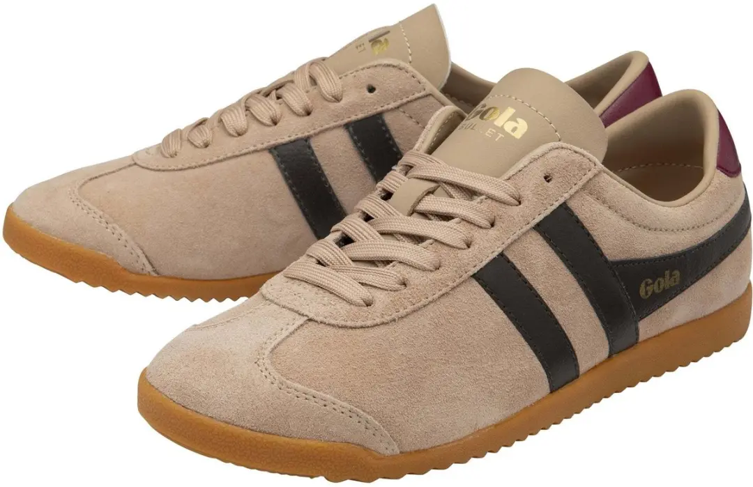 Gola Bullet Suede Trainer CLA153 - 38 - Cameo/Mocha/Cerise - afbeelding 5 van 6