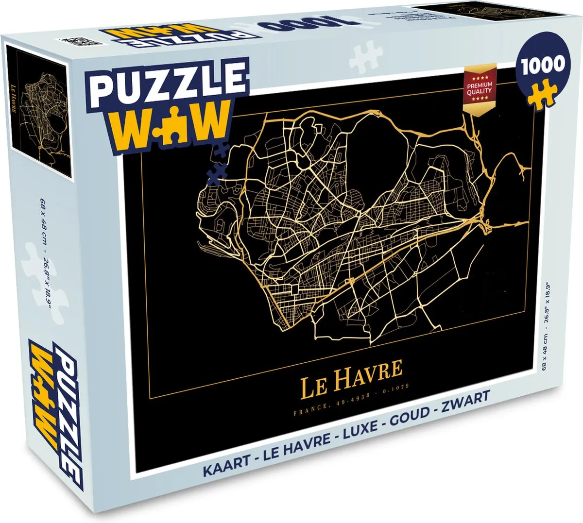 PuzzleWow Le Havre Legpuzzel 1000 Stuks - Multicolor