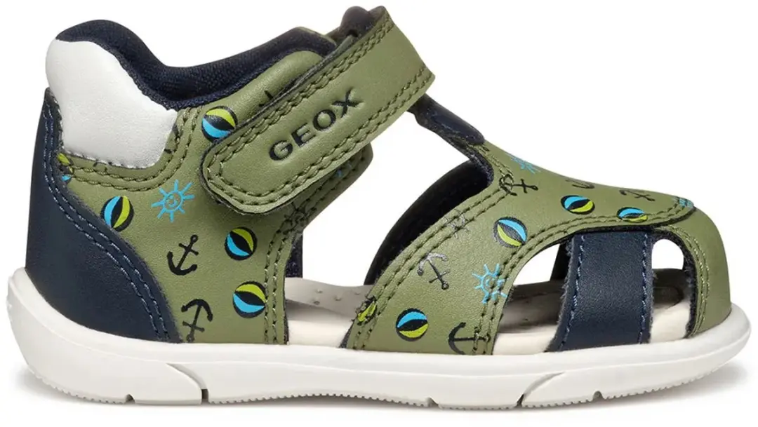Geox Zapito Dreumes Sandalen 24 - Pistache/Marineblauw - afbeelding 4 van 6