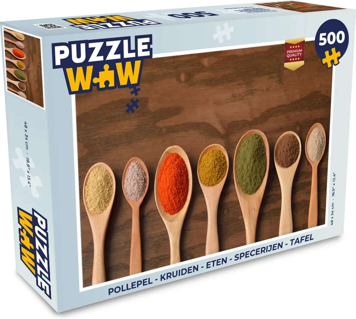 PuzzleWow Pollepel Kruiden Tafel Legpuzzel 500 Stuks