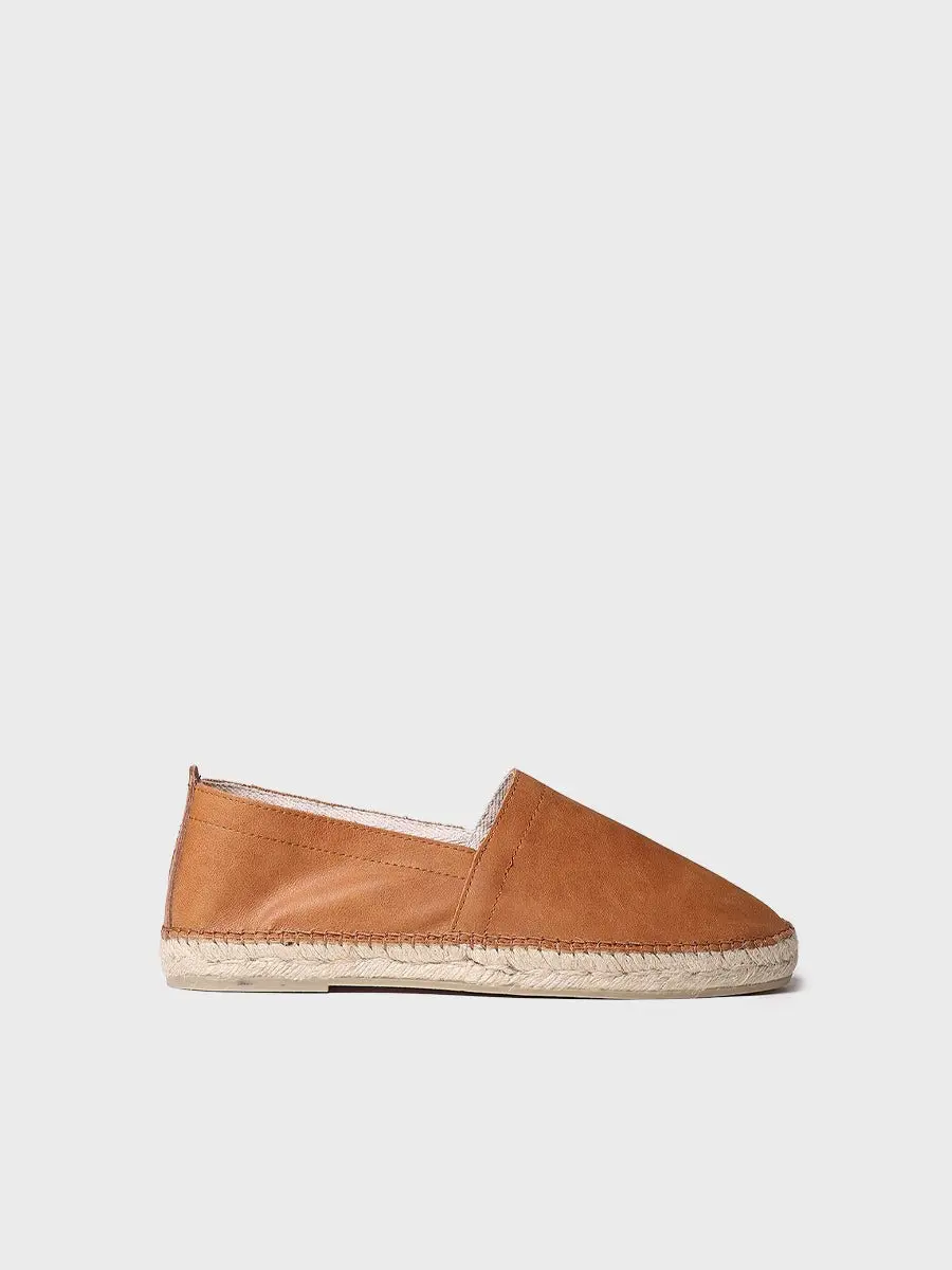 Leren espadrille voor heren