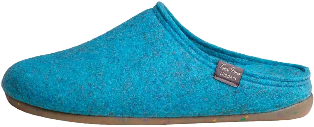 Damesslippers van gerecycled vilt
