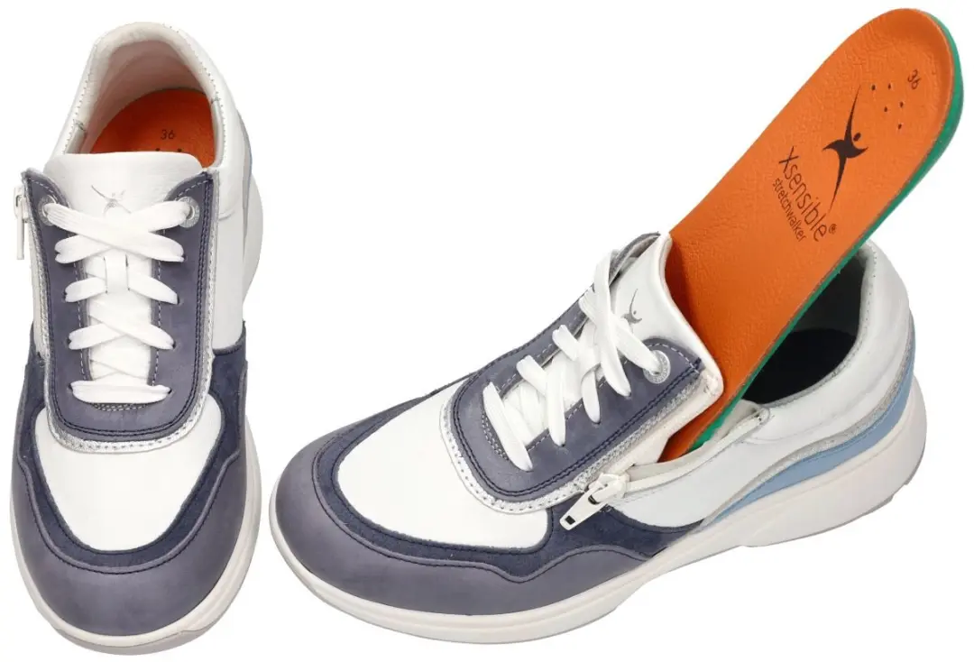 Xsensible Dames Sneakers Nubuck c vtr/rits 21861 4 - Maat 36 - Blauw - afbeelding 5 van 6