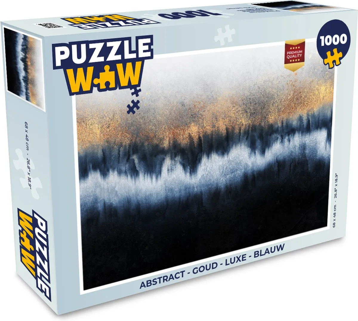 PuzzleWow Abstract Legpuzzel 1000 Stuks - Multicolor