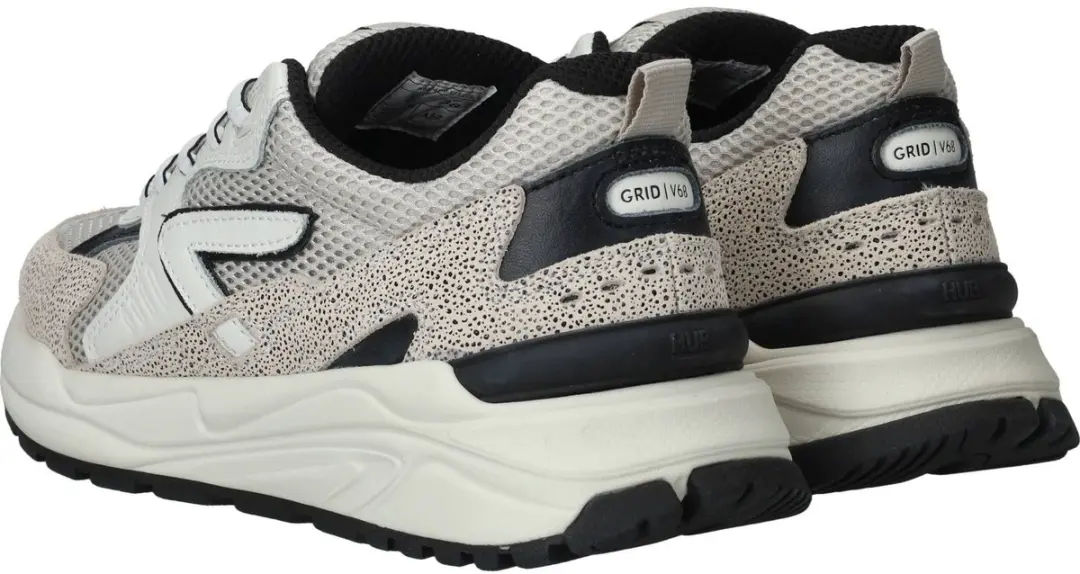 Hub Grid S48 Sneakers Dames - Wit/Grijs/Zwart - afbeelding 6 van 6