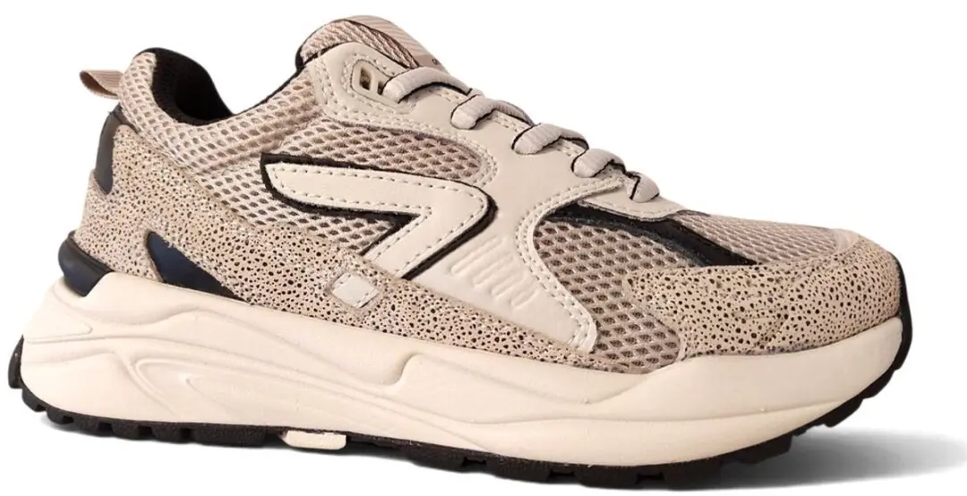 Hub Grid S48 Sneakers Dames - Wit/Grijs/Zwart - afbeelding 2 van 6