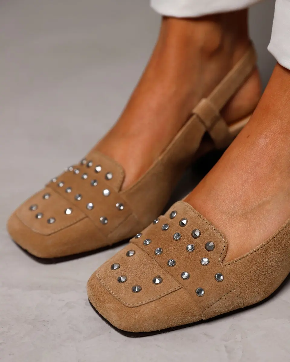 VIA VAI Laine Julia Slingbacks Dames - Beige - Maat 41 - afbeelding 6 van 6
