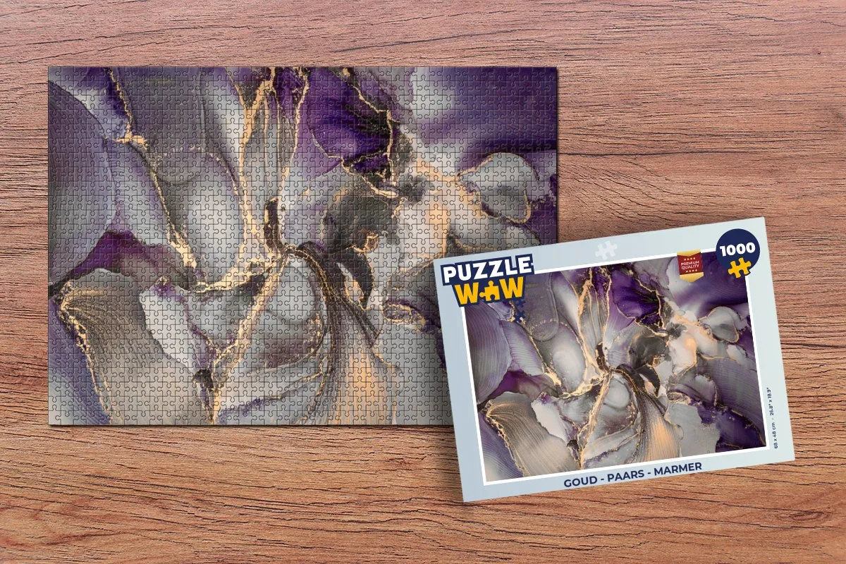 PuzzleWow Legpuzzel 1000 Stuks - Marmerprint
